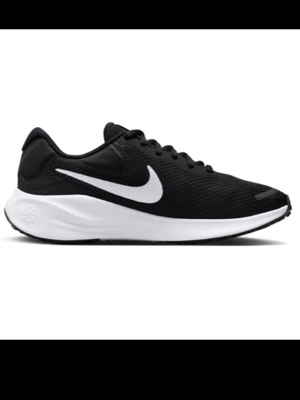 Nike Women’s Black and White Running Sneakers with Swoosh